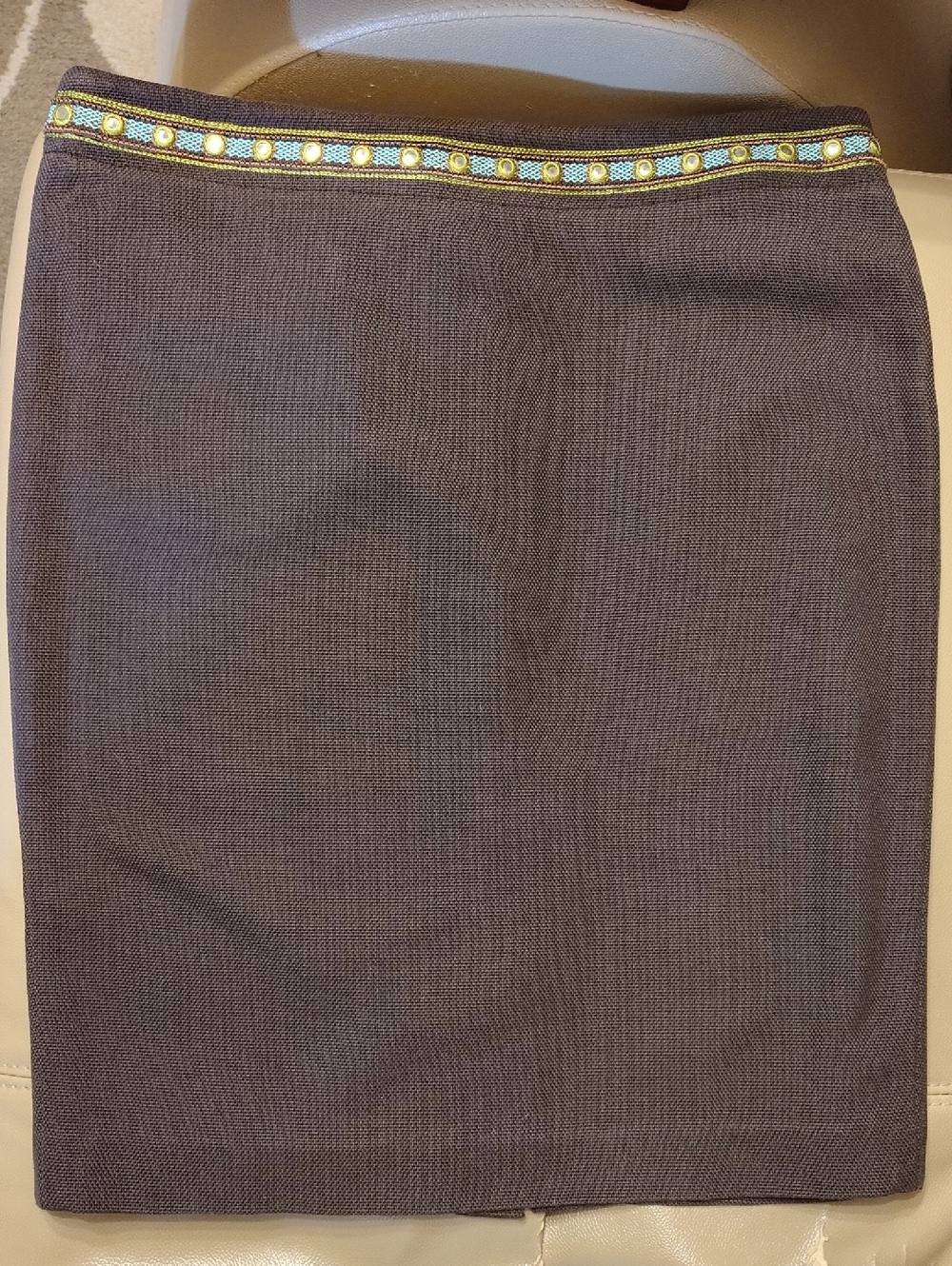 TORY BURCH EMBELLISHED PENCIL SKIRT 10